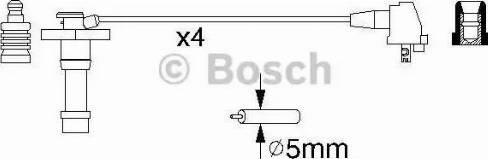 Bosch. b928 дроти високого напруги 4шт. toyota carina e, corolla, celica 0986356928