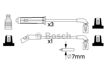0986356980 BOSCH Высоковольтные провода купить в Львов