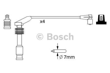 BOSCH 0986357226 Высоковольтные провода в наличии Кривой Рог