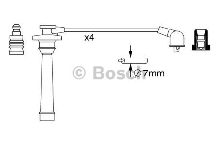 Высоковольтные провода  0986357272 BOSCH