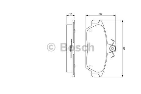 0986424092 BOSCH Колодки тормозные передние дисковые купить в Тернополь