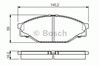 Колодки тормозные передние дисковые 0986424225 BOSCH