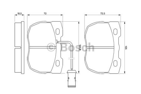 BOSCH 0986424287 Колодки тормозные передние дисковые в наличии Львов