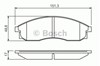 Колодки 0986424340 BOSCH