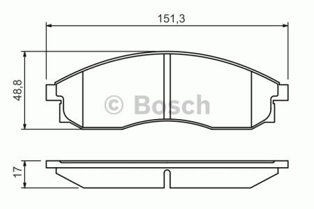 Колодки 0986424340 BOSCH