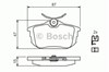 Задние тормозные колодки 0986424427 BOSCH