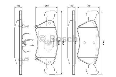 Колодки 0986424560 BOSCH