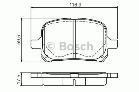 0986424639 BOSCH Передние тормозные колодки купить в Запорожье
