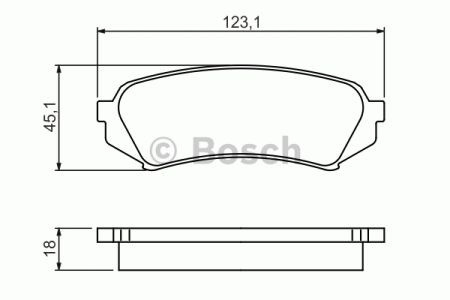 BOSCH 0986424641 Колодки тормозные задние дисковые в наличии Каменское