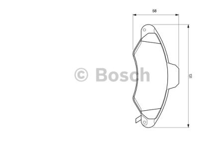 0986424644 BOSCH Колодки тормозные передние дисковые купить в Полтава