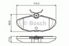 Колодки тормозные дисковые комплект 0986424702 BOSCH