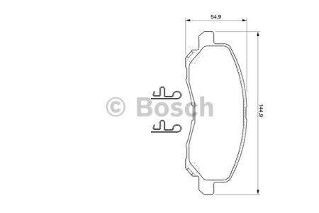 BOSCH 0986424716 Передние тормозные колодки в наличии Ирпень