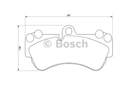 Колодки 0986424740 BOSCH
