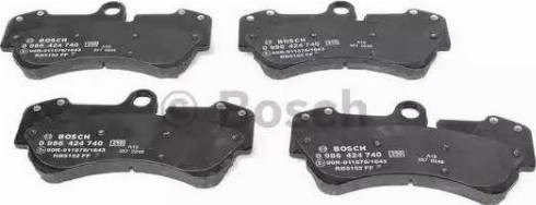 0986424740 BOSCH Колодки тормозные передние дисковые купить в Ужгород