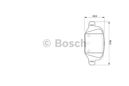 BOSCH 0986424756 Задние тормозные колодки в наличии Кривой Рог