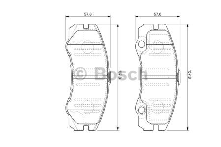 0986424760 BOSCH Колодки тормозные передние дисковые купить в Запорожье