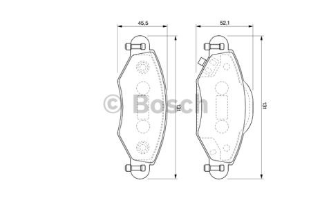 BOSCH 0986424788 Колодки тормозные передние дисковые в наличии Кривой Рог