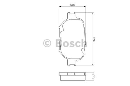 BOSCH 0986424808 Передние тормозные колодки в наличии Львов
