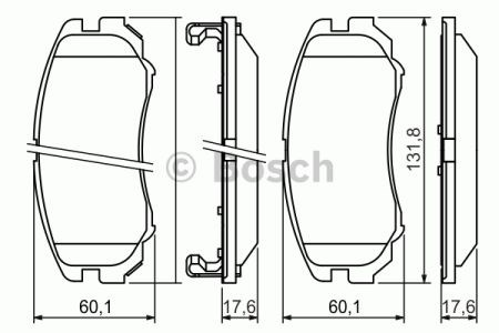 Тормозные колодки 0986424815 BOSCH