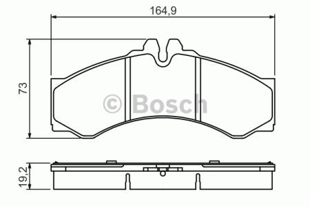 0986424832 BOSCH Колодки тормозные передние дисковые купить в Черкассы