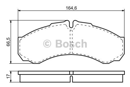 Колодки тормозные 0986424833 BOSCH