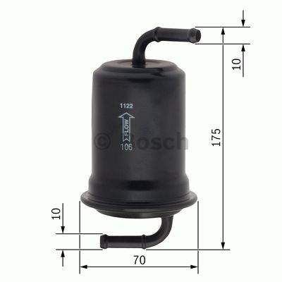 0986450108 BOSCH Фильтр топливный купить в Житомир