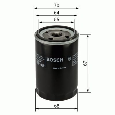 BOSCH 0986452058 Фильтр масляный в наличии Тернополь