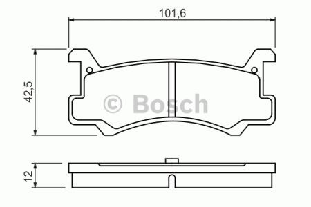 BOSCH 0986460080 Задние тормозные колодки в наличии Винница