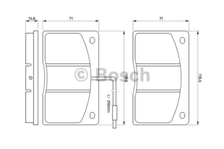 0986460932 BOSCH Передние тормозные колодки купить в Николаев