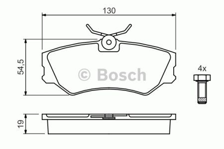 BOSCH 0986460941 Передние тормозные колодки в наличии Черновцы