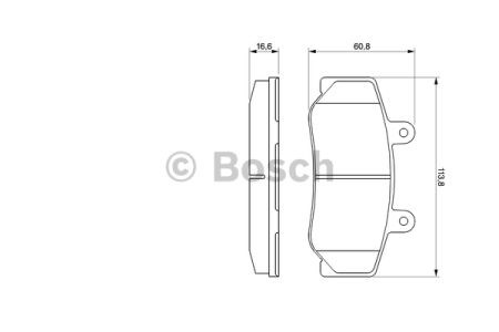 BOSCH 0986460961 Передние тормозные колодки в наличии Ужгород
