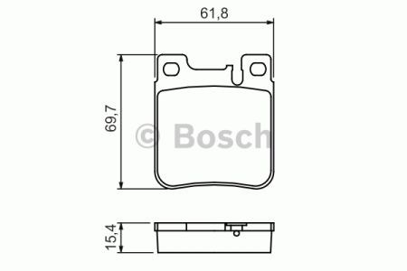 BOSCH 0986460965 Колодки тормозные задние дисковые в наличии Украина