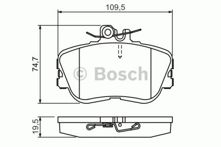 Колодки тормозные 0986460977 BOSCH