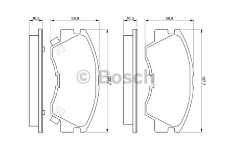 Тормозные колодки 0986460978 BOSCH