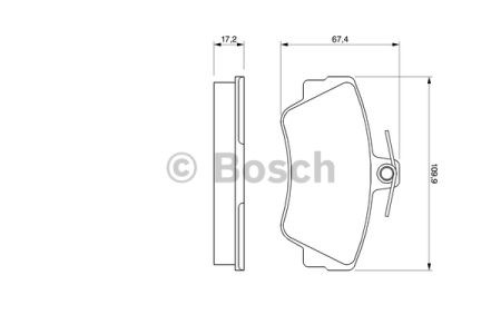 0986460989 BOSCH Передние тормозные колодки купить в Ирпень