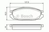 Колодки дисковые  0986461133 BOSCH