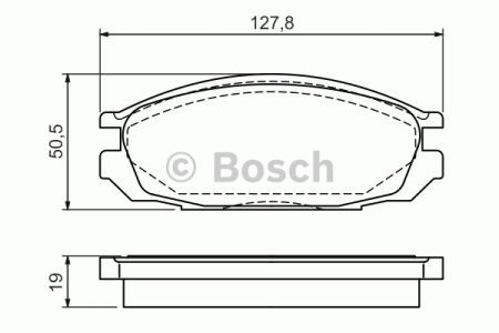 BOSCH 0986461133 Колодки тормозные задние дисковые в наличии Одесса