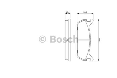 0986461146 BOSCH Колодки тормозные задние дисковые купить в Сумы