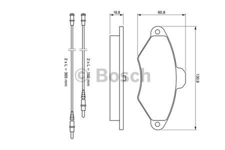 BOSCH 0986461757 Колодки тормозные передние дисковые в наличии Чернигов