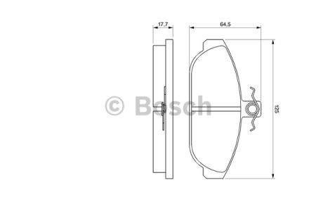 BOSCH 0986467400 Передние тормозные колодки в наличии Сумы