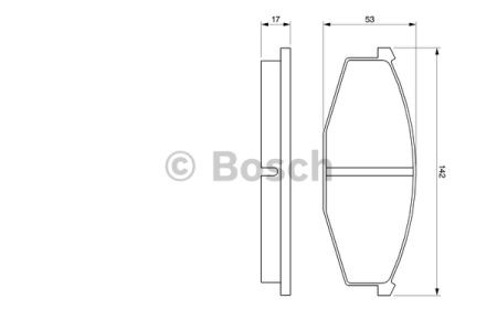 0986468630 BOSCH Передние тормозные колодки купить в Ирпень