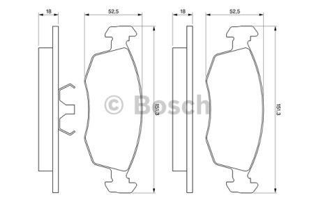 BOSCH 0986469070 Передние тормозные колодки в наличии Ровно