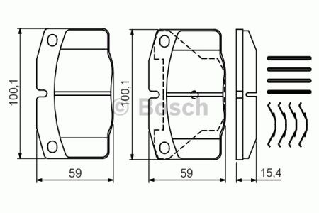 0986469390 Колодки тормозные передние дисковые купить Николаев