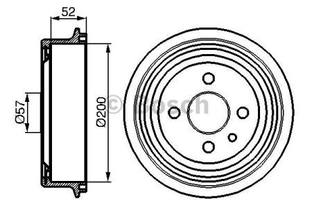 Задний барабан 0986477018 BOSCH