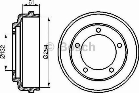 0986477048 BOSCH Тормозной барабан купить в Чернигов