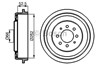 Тормозной барабан 0986477067 BOSCH