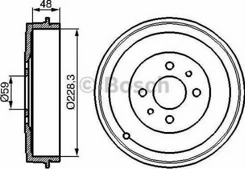 BOSCH 0986477088 Барабан тормозной задний в наличии Сумы