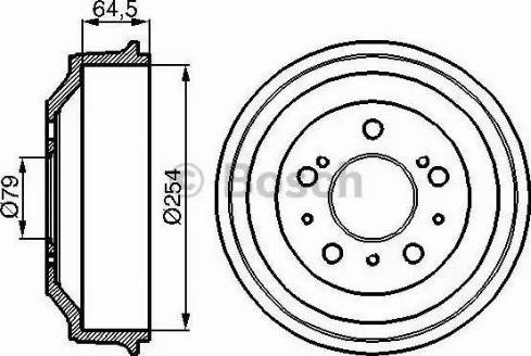 0986477098 BOSCH Тормозной барабан купить в Сумы