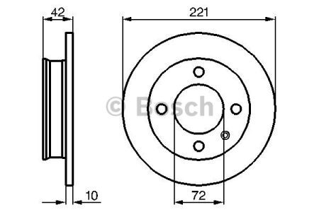 BOSCH 0986478068 Передние тормозные диски в наличии Хмельницкий