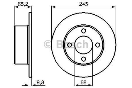 0986478073 BOSCH Тормозные диски купить в Хмельницкий